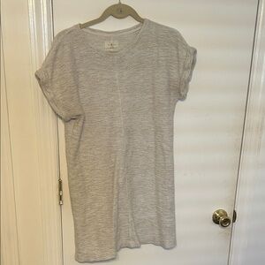 Lou & Grey Soft Gray Knit Sweater Dress